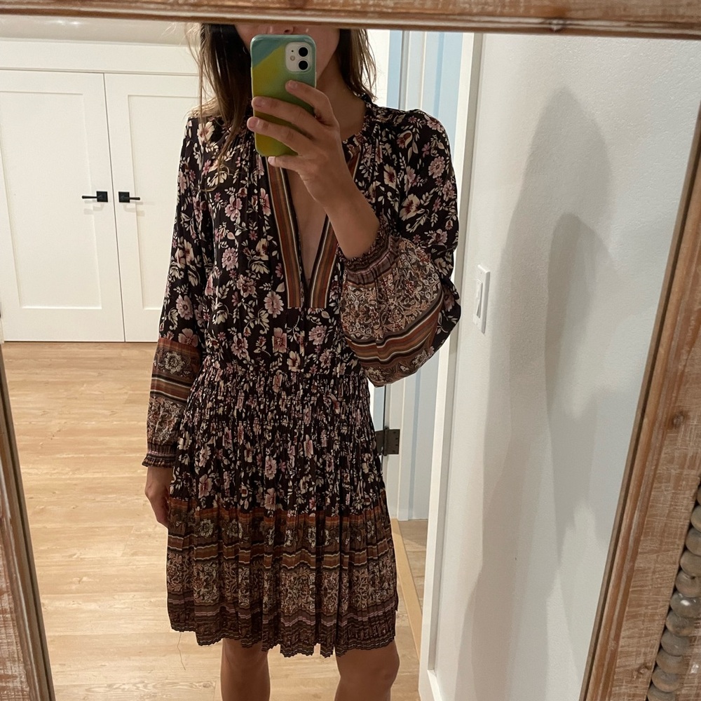 Current Air Los Angeles Floral Long Sleeve Dress